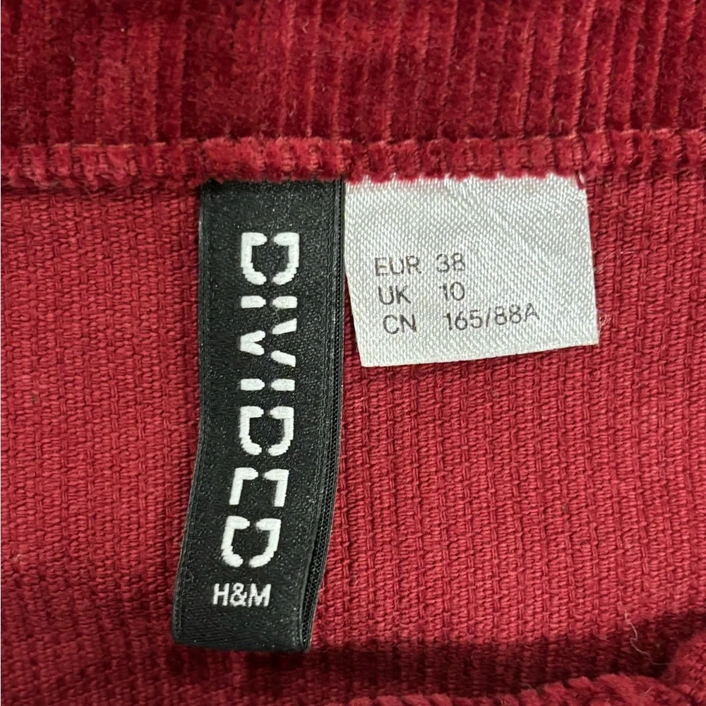 H&M divided corduroy